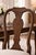 Set of Six Queen Anne Style Dining Chairs in Old Chapel Satin Walnut With Designer Ivory Linen Upholstery For Sale In Los Angeles - Image 6 of 9