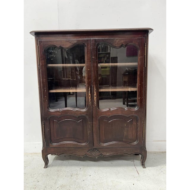 Regency Style Display Cabinet in Oak, 1900s For Sale - Image 12 of 13