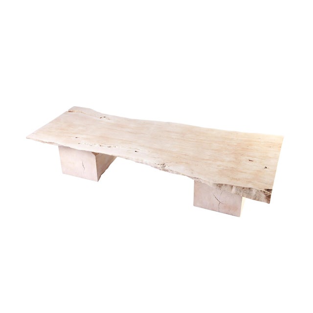 Perfect balance of rustic, organic and modern design, this 7 feet long coffee table is bleached and carefully crafted to...