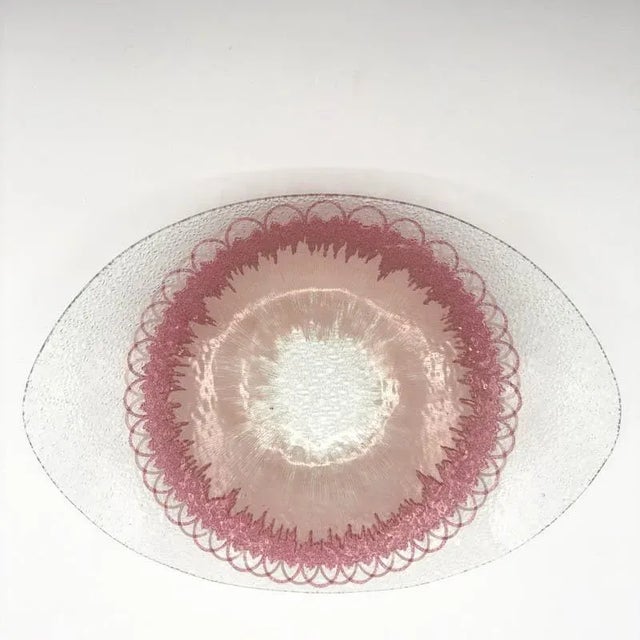 Mid-Century Modern 1950s Dorothy Thorpe Atomic Oblong Platter with Pebbled Textured Starburst Pattern For Sale - Image 3 of 12