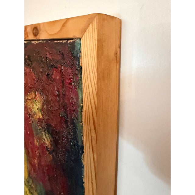 Textile 1998 Loic Riou Abstract Fruit Still Life Oil Painting on Canvas For Sale - Image 7 of 10