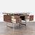 Modern Crate and Barrel Clybourn Modern Executive Desk For Sale - Image 3 of 10