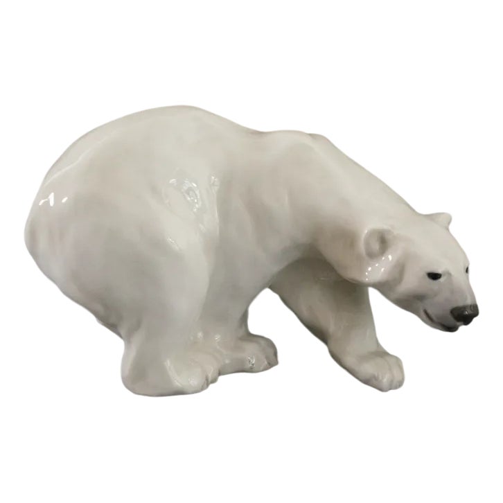 Porcelain Polar Bear No.1137 by Knud Khyn for Royal Copenhagen