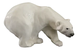 Porcelain Polar Bear No.1137 by Knud Khyn for Royal Copenhagen, Early 1900s