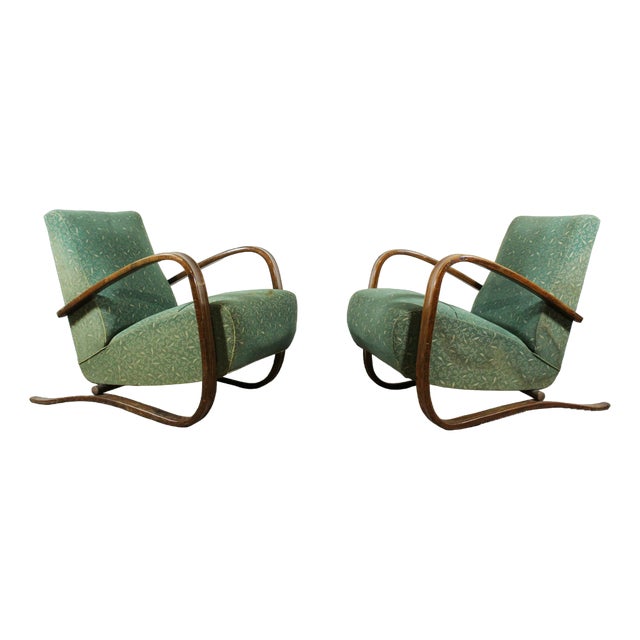 H-2269 Lounge Chair by Jindrich Halabala, 1930s For Sale