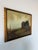 Charming vintage oil on canvas by Lee Sound, depicting a rural landscape with a weathered barn, bare trees, fence line,...