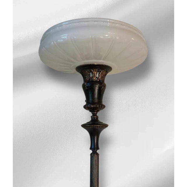 American Torchiere Floor Lamp For Sale - Image 3 of 4