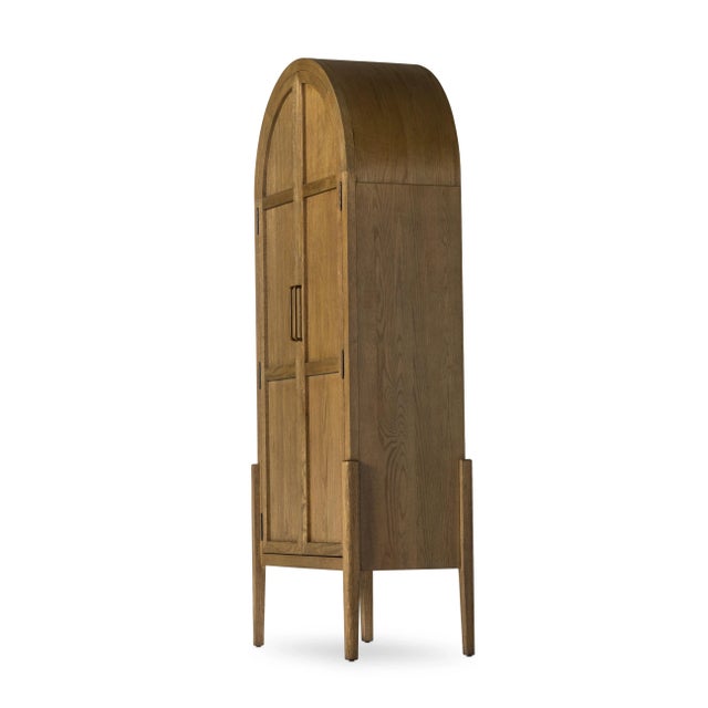 Four Hands Tolle Panel Door Cabinet, Drifted Oak Solid For Sale In Austin - Image 6 of 12