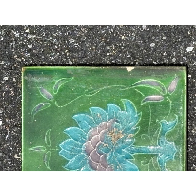 Pastel Ceramic Tile For Sale - Image 4 of 5