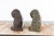 Mid 20th Century Vintage Lost Wax Cast Bronze Foo Dog Sculptures with Bronze or Verde Patina For Sale - Image 5 of 12