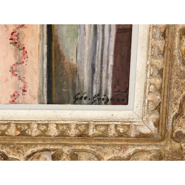 Traditional An Oil on Canvas Painting of an Interior For Sale - Image 3 of 13