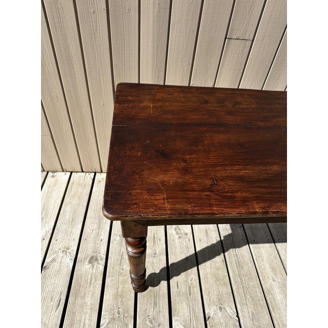 Walnut Bistro Table, 1890s For Sale - Image 4 of 10