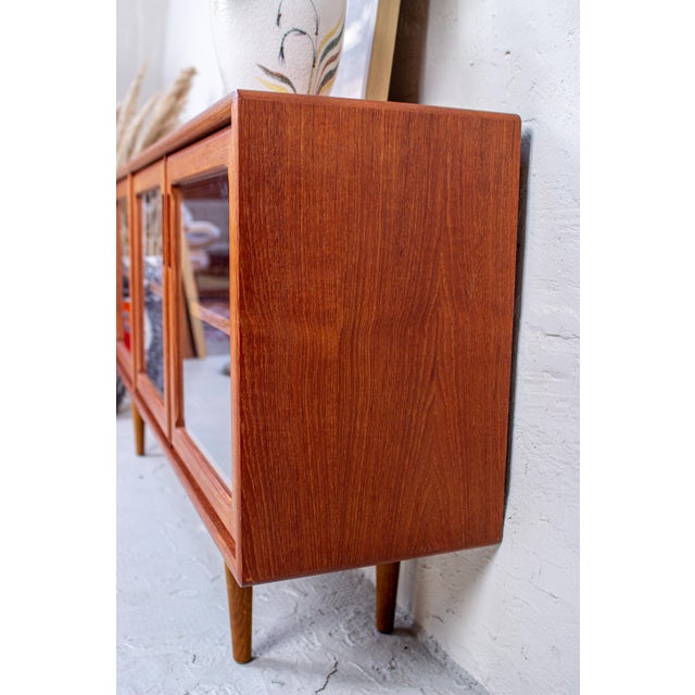 Vintage Danish Teak Display Cabinet, 1980s For Sale - Image 14 of 16