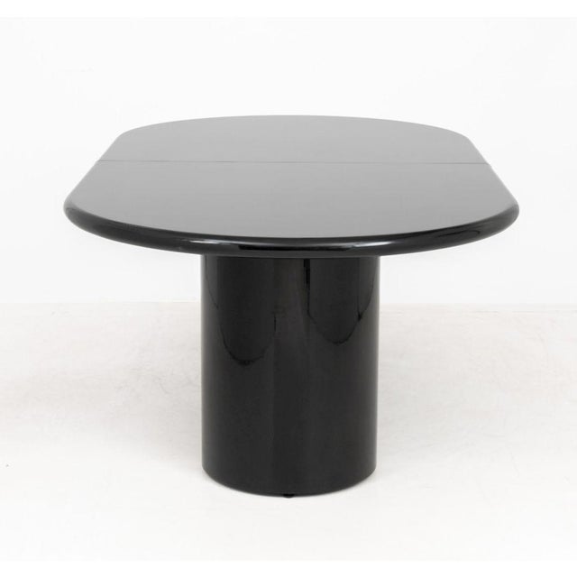 Intrex Postmodern Black Lacquered Dining Table For Sale - Image 9 of 14