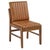 The Vance Leather Armless Dining Chair arrives as a set of two, combining genuine leather upholstery with engineered frame...
