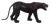 Massive Mid-Century Six-Foot Panther Sculpture, Leather Wrapped, Glass Eyes For Sale In Salt Lake City - Image 6 of 7