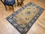 Vintage Chinese Art Deco Rug, Hand-Knotted Wool, Tan & Blue, 1900s For Sale - Image 4 of 12
