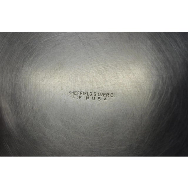 Silver Vintage Sheffield Usa Silver Plated Mid Century Modern Tapered Water Pitcher For Sale - Image 8 of 11