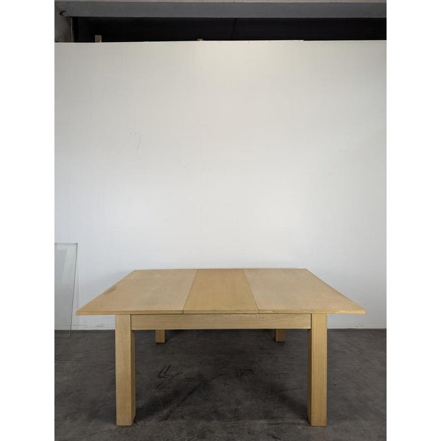 Large Modern Square Table in Wood For Sale - Image 6 of 7