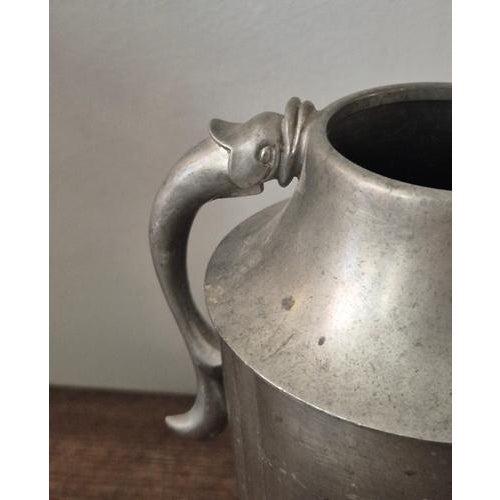 Vintage Swedish Pewter Vase by Herman Bergman, 1930s For Sale - Image 3 of 9
