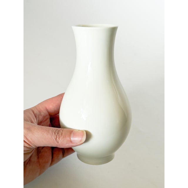 Mid 20th Century Vintage KPM Berlin White Porcelain Vase For Sale - Image 5 of 5