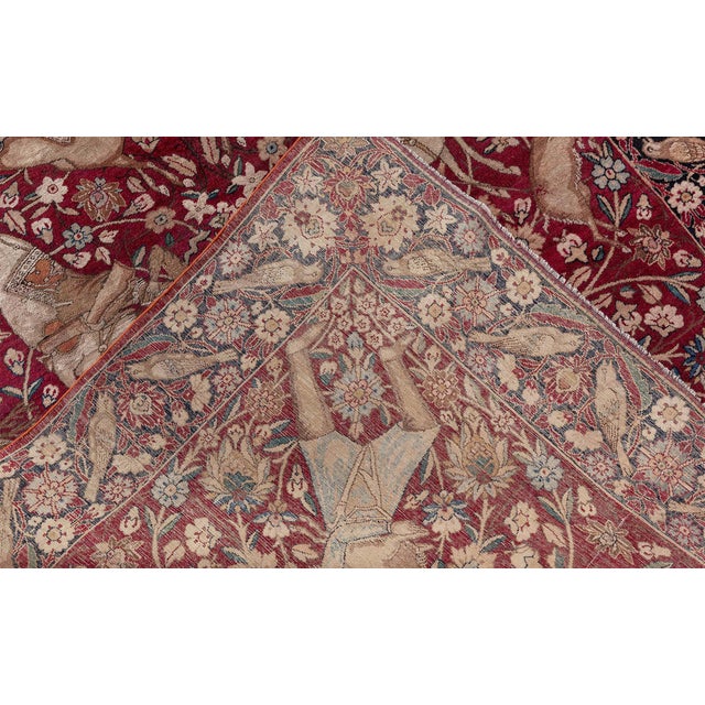 Doris Leslie Blau Antique Kirman Floral Warm Tan Runner - c. 1900 (Fragment) For Sale In New York - Image 6 of 10
