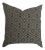 Black & White Tribal Woven Ikat Pillow For Sale