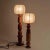 Beige Italian Sculptural Cocoon Table Lamps, 1970s, Set of 2 For Sale - Image 8 of 15