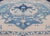 Blue Vintage Turkish Oushak Rug With Dark and Light Blue in Medallion Design For Sale - Image 8 of 12