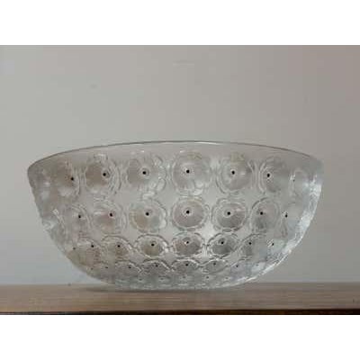 René Lalique Art Deco Nemours Bowl, Glass, France, 10-Inch Diameter For Sale - Image 12 of 13