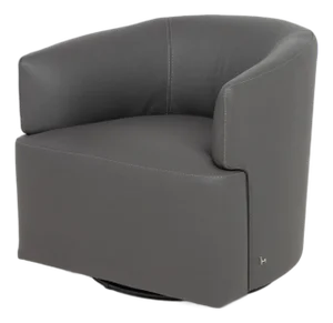 Nicoletti Corona Leather Swivel Chair