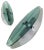 Wall Sconces in Turquoise Glass from Veca, Italy, 1970s, Set of 2 For Sale