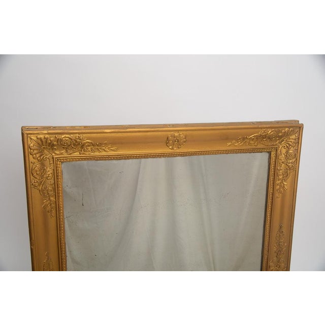 19th Century Golden Parquet Mirror For Sale - Image 4 of 8