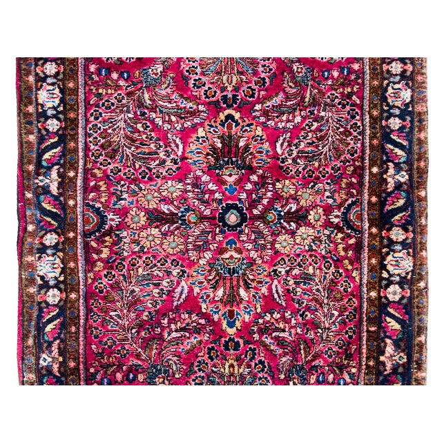 1930s Early 20th Century Persian Sarouk Runner For Sale - Image 5 of 13