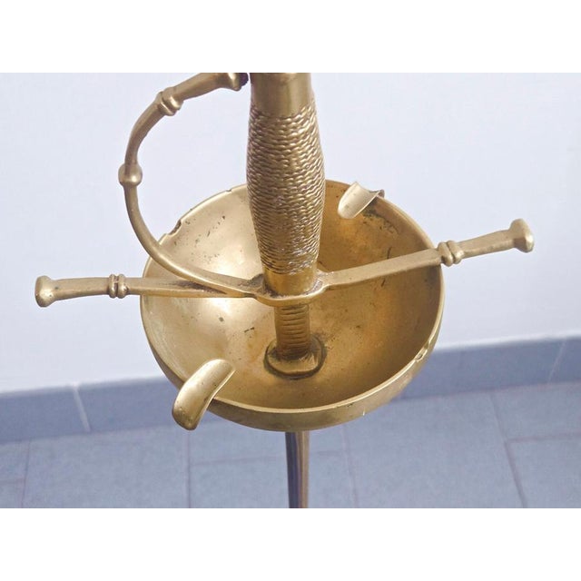 Vintage Sword-Shaped Ashtray in Brass and Gilded Bronze, 1970s For Sale - Image 4 of 12