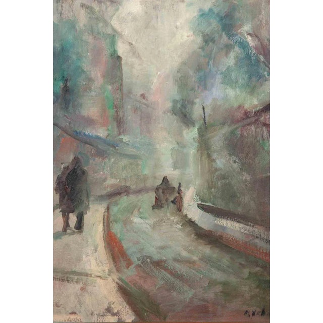 Oil on panel realized by Miloslava Vrbova (1909-1991) in the mid-20th century. Framed, good condition. This piece is...