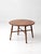 Farmhouse Vintage Round Wood Coffee Table With Turned Legs For Sale - Image 3 of 15