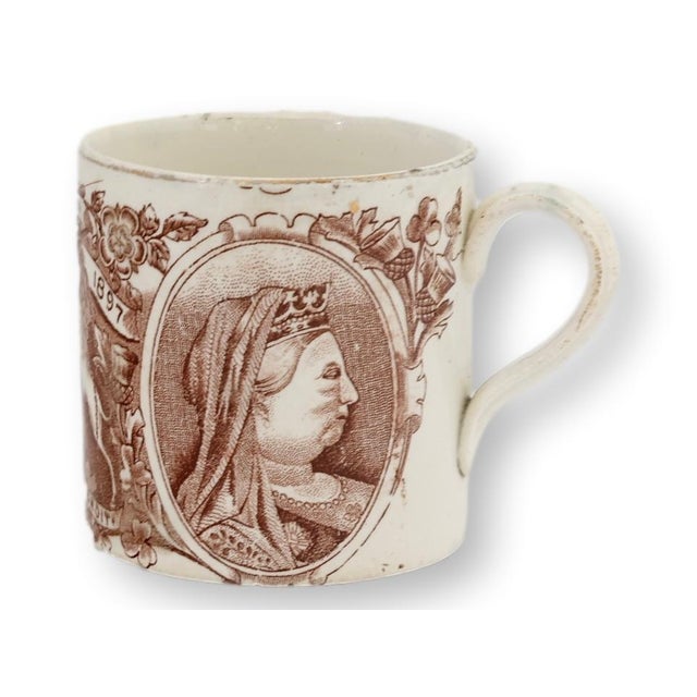 1897 Queen Victoria Diamond Jubilee Mug For Sale - Image 4 of 6