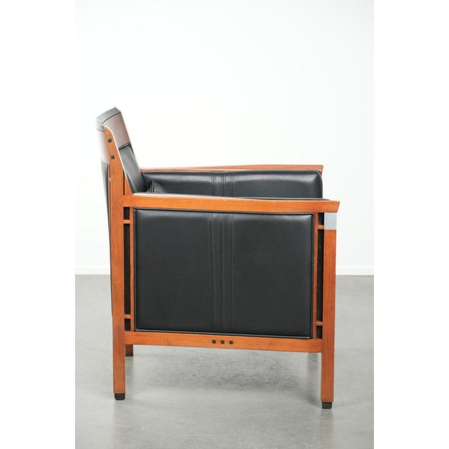 Art Deco Decoforma Series Armchair in Black Leather from Schuitema For Sale - Image 3 of 13