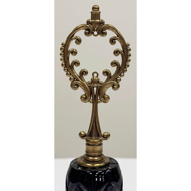 Vintage Bohemian Ruby Red Cut Crystal Bell For Sale In Kansas City - Image 6 of 7