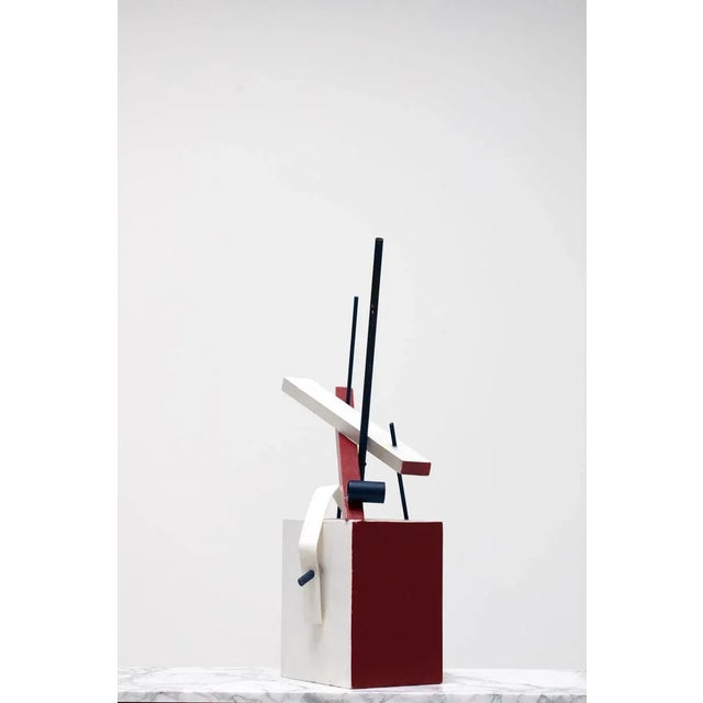 Constructivist Sculpture, 20th Century, Copper & Wood For Sale - Image 9 of 9