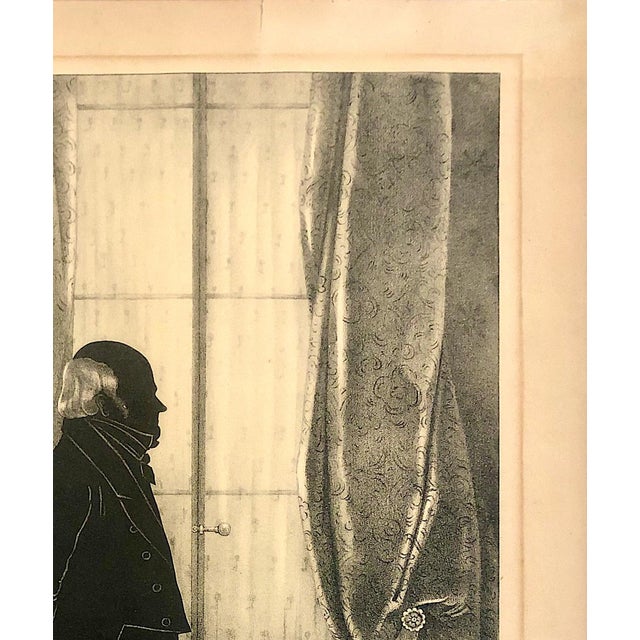 President John Quincy Adams, in a 1931 Facsimile Reissue of the 1844 Silhouette Lithograph, by William Henry Brown For Sale - Image 4 of 8