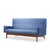 Mid-Century Modern Jens Risom Mid Century Walnut Loveseat Sofa For Sale - Image 3 of 9