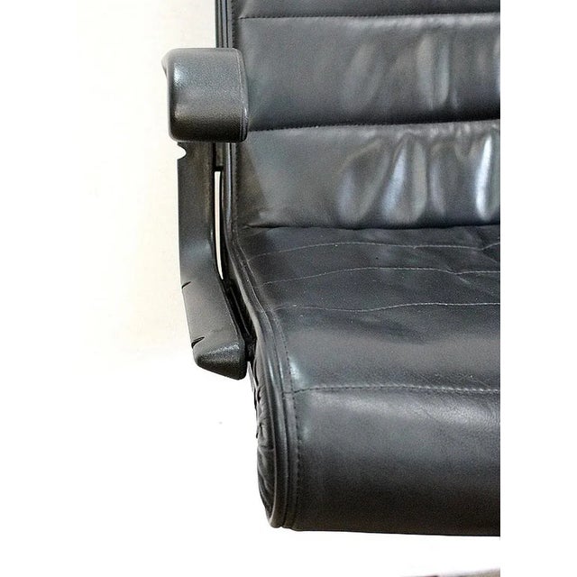 Set of Leather Office Chairs attributed to Richard Sapper for Knoll Inc. / Knoll International, 1979 For Sale - Image 12 of 18