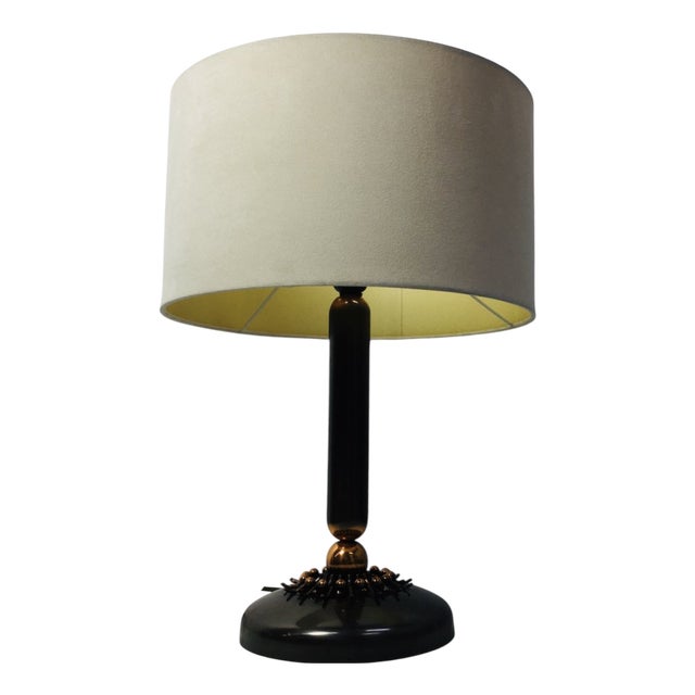 Mid-Century Table Lamp with Copper Body, 1970s For Sale