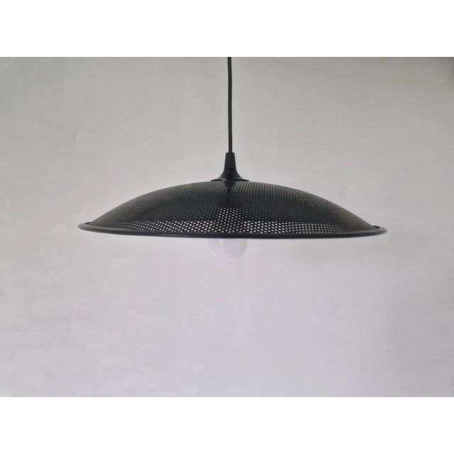 1980s Danish Postmodern Perforated Metal Hanging Lamp, 1980s For Sale - Image 5 of 9