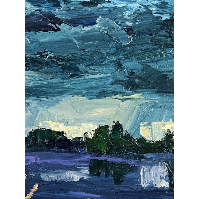 Paper Oil Painting Before the Rain Serdyuk Boris Petrovich For Sale - Image 7 of 11