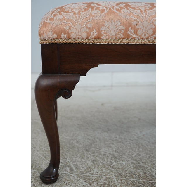 Cherry Queen Anne Window Bench For Sale - Image 9 of 12