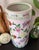 Chinoiserie Mid-Century Pink Chinoiserie Hand Painted Floral and Bird Motif Umbrella Stand For Sale - Image 3 of 12