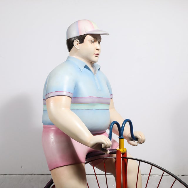 Boy Riding a High Bicycle Edition 11/25 Documented & Signed by Sergio Bustamante For Sale - Image 12 of 18